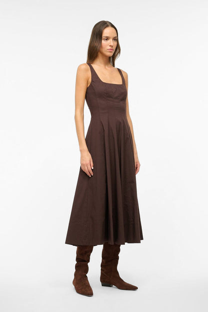 STAUD Clothing Wells Dress Earth 1