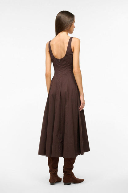 STAUD Clothing Wells Dress Earth 1