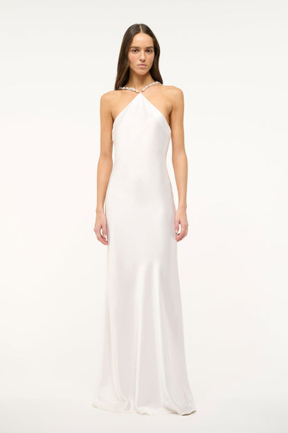 STAUD Clothing Cadence Dress Pearl 1