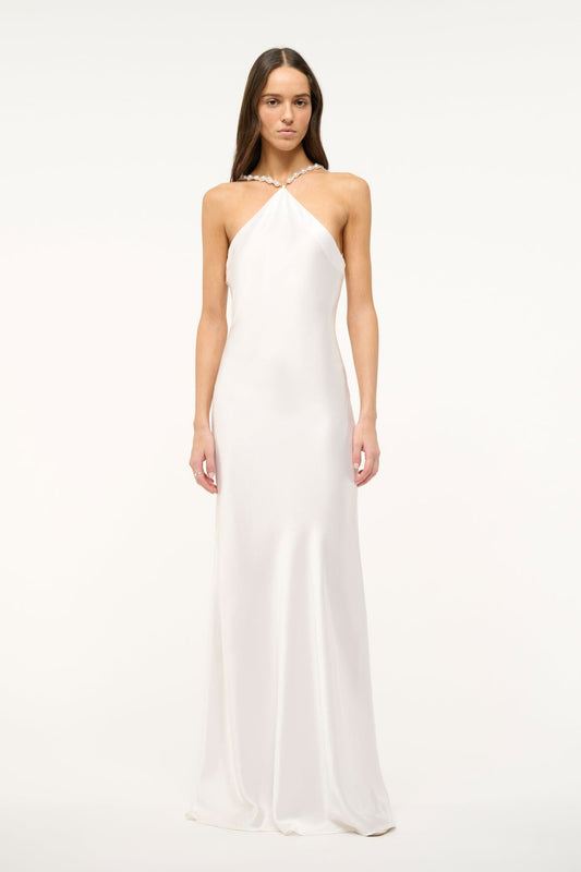 STAUD Clothing Cadence Dress Pearl 1