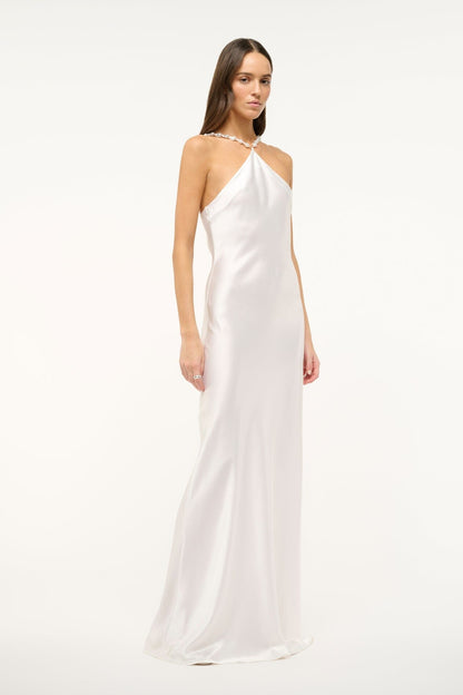 STAUD Clothing Cadence Dress Pearl 1
