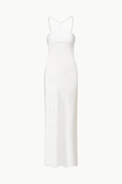 STAUD Clothing Cadence Dress Pearl 1