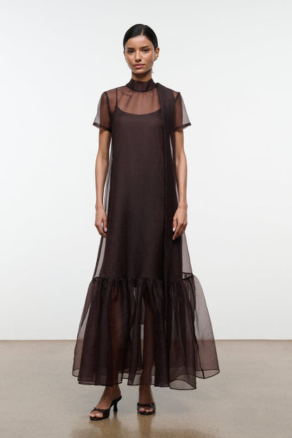 STAUD Clothing|Dresses Calluna Dress Earth