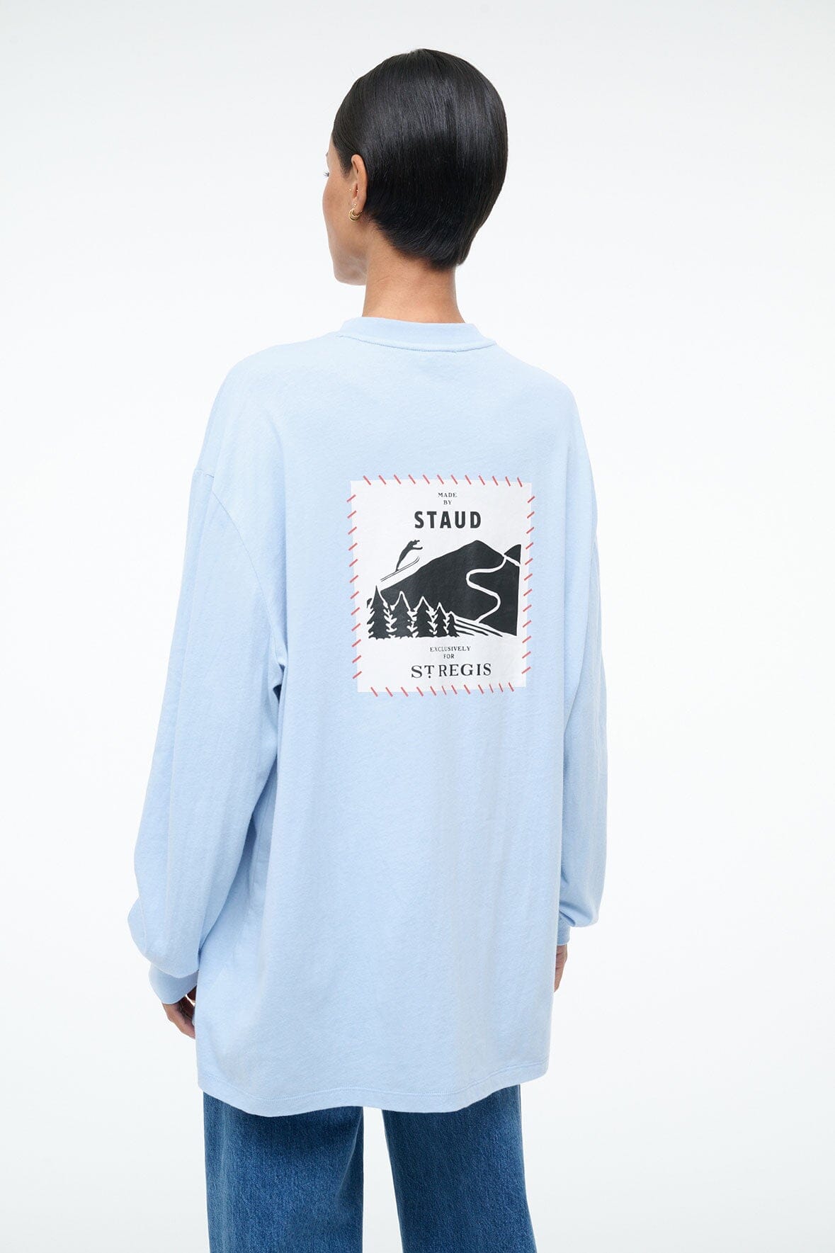 STAUD Clothing St Regis Long Sleeve Tee Glacier