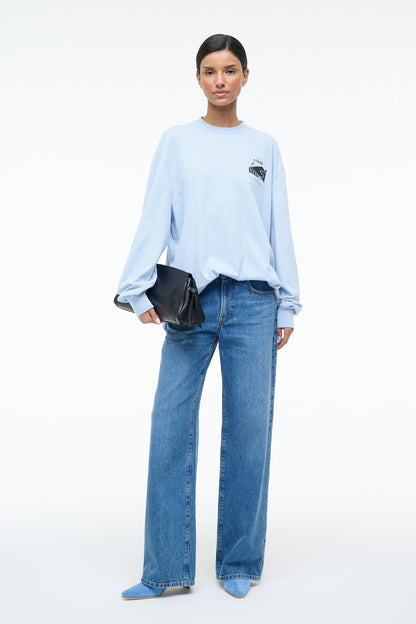 STAUD Clothing St Regis Long Sleeve Tee Glacier