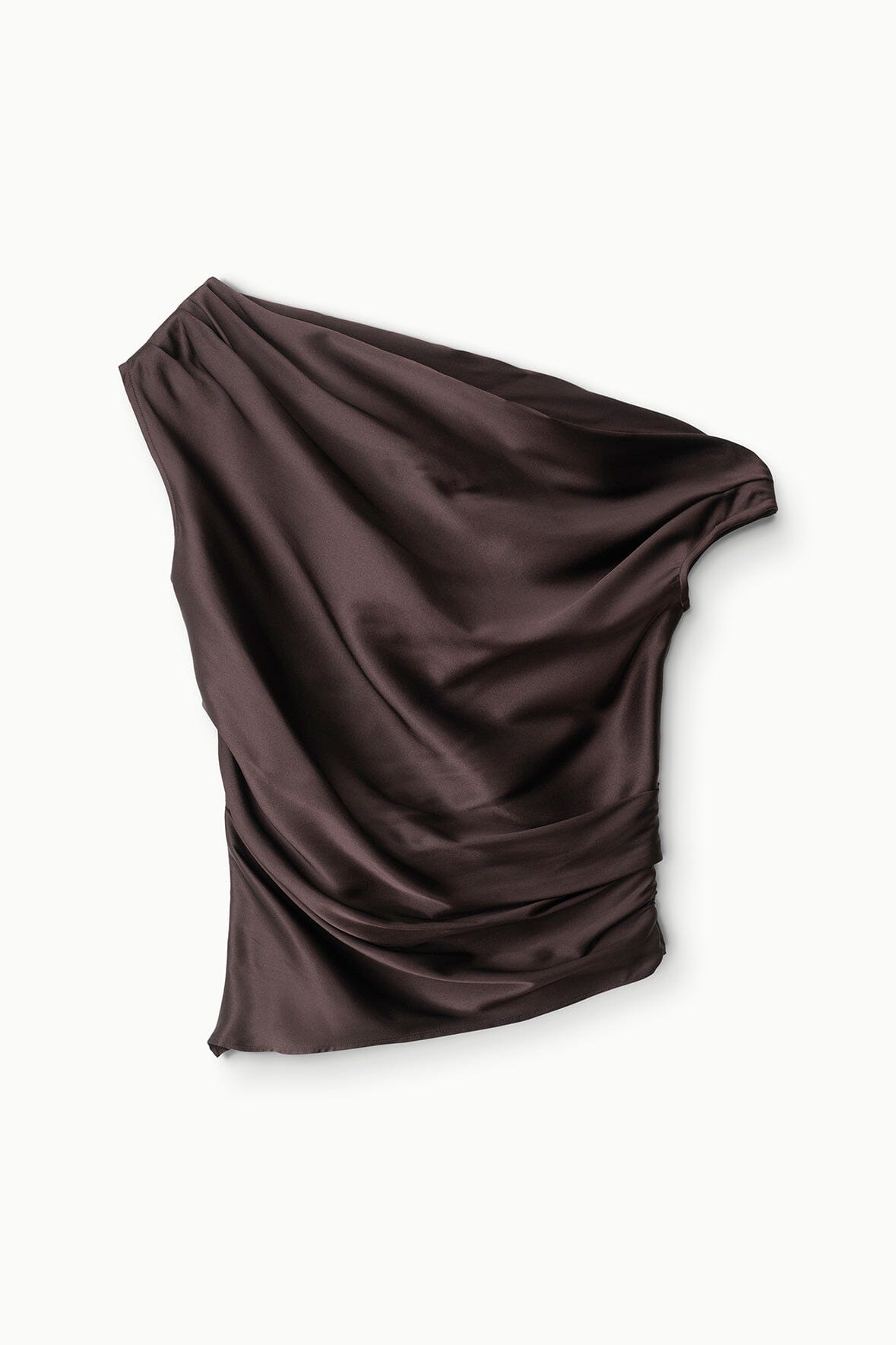 STAUD Clothing Phare Silk Top Earth