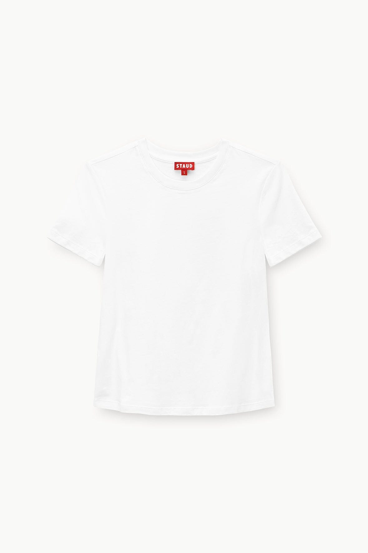 STAUD Clothing Crew Neck T Shirt - White