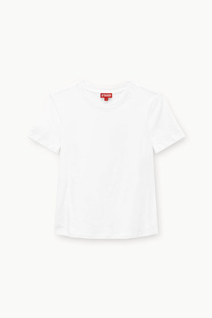 STAUD Clothing Crew Neck T Shirt - White