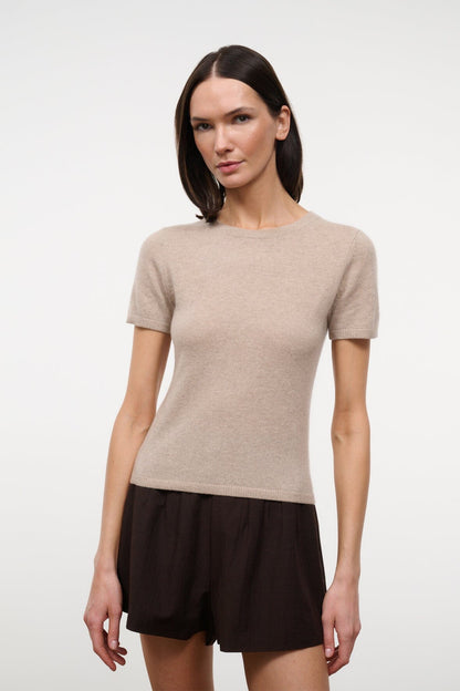 STAUD Clothing Easy Cashmere Tee Stone