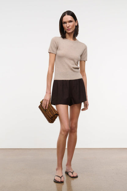 STAUD Clothing Easy Cashmere Tee Stone