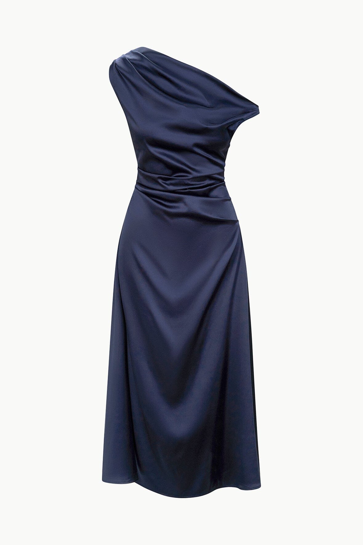STAUD Dresses|Clothing Phare Silk Dress Navy