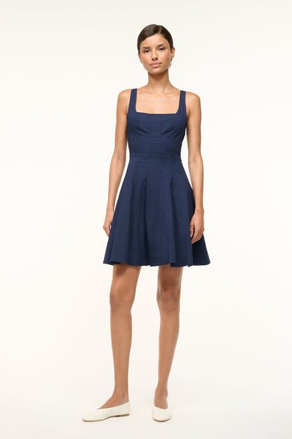 STAUD Dresses|Clothing Mini Wells Dress - Navy