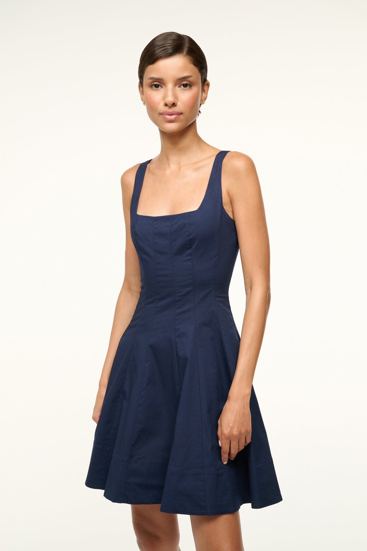 STAUD Dresses|Clothing Mini Wells Dress - Navy