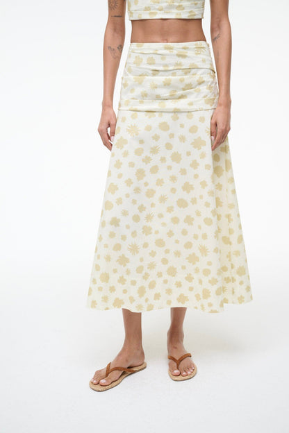 STAUD Sale Sol Skirt Meringue Ditsy