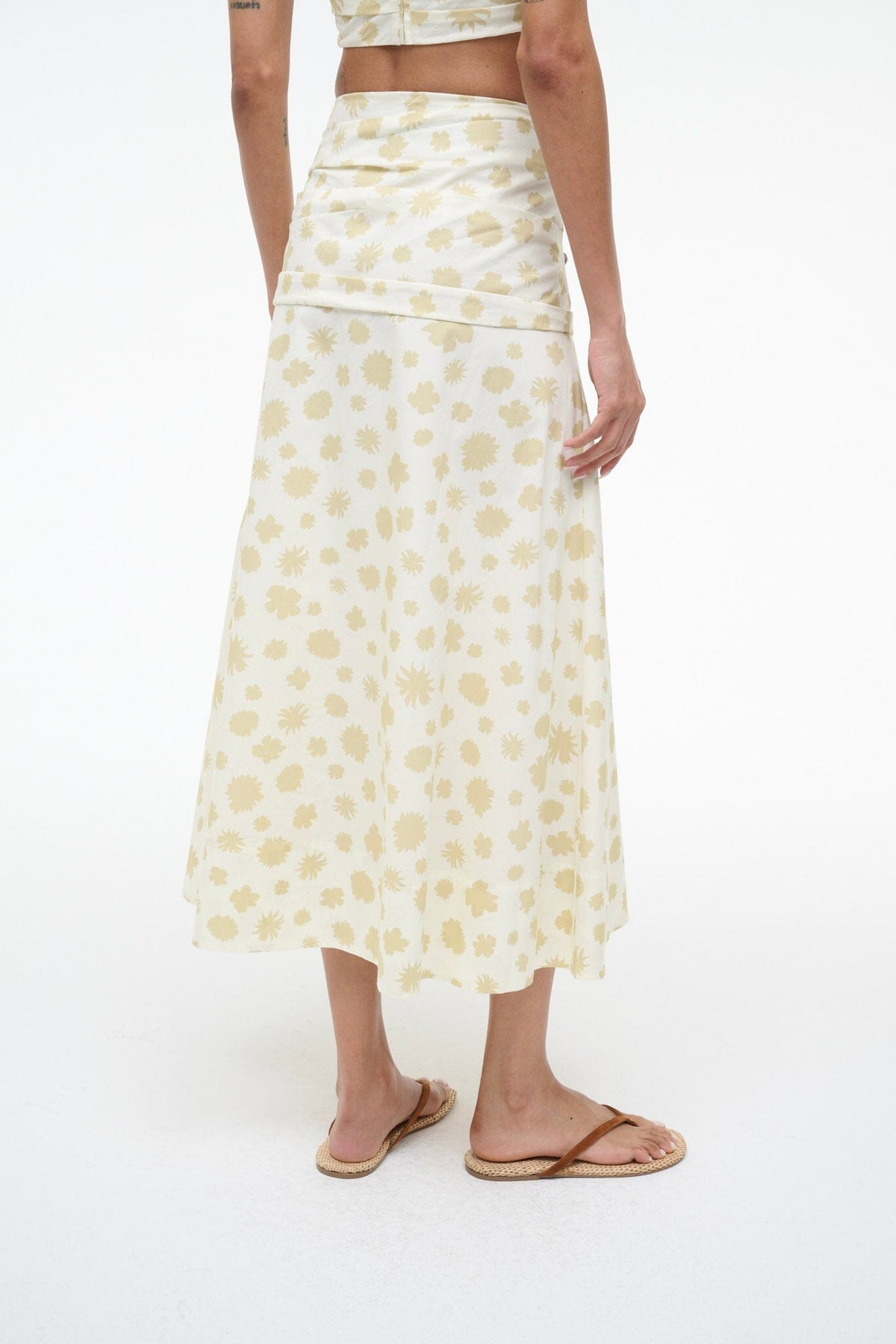 STAUD Sale Sol Skirt Meringue Ditsy