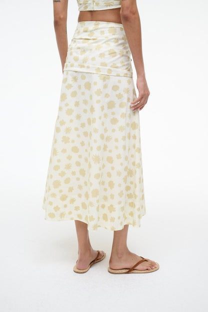 STAUD Sale Sol Skirt Meringue Ditsy