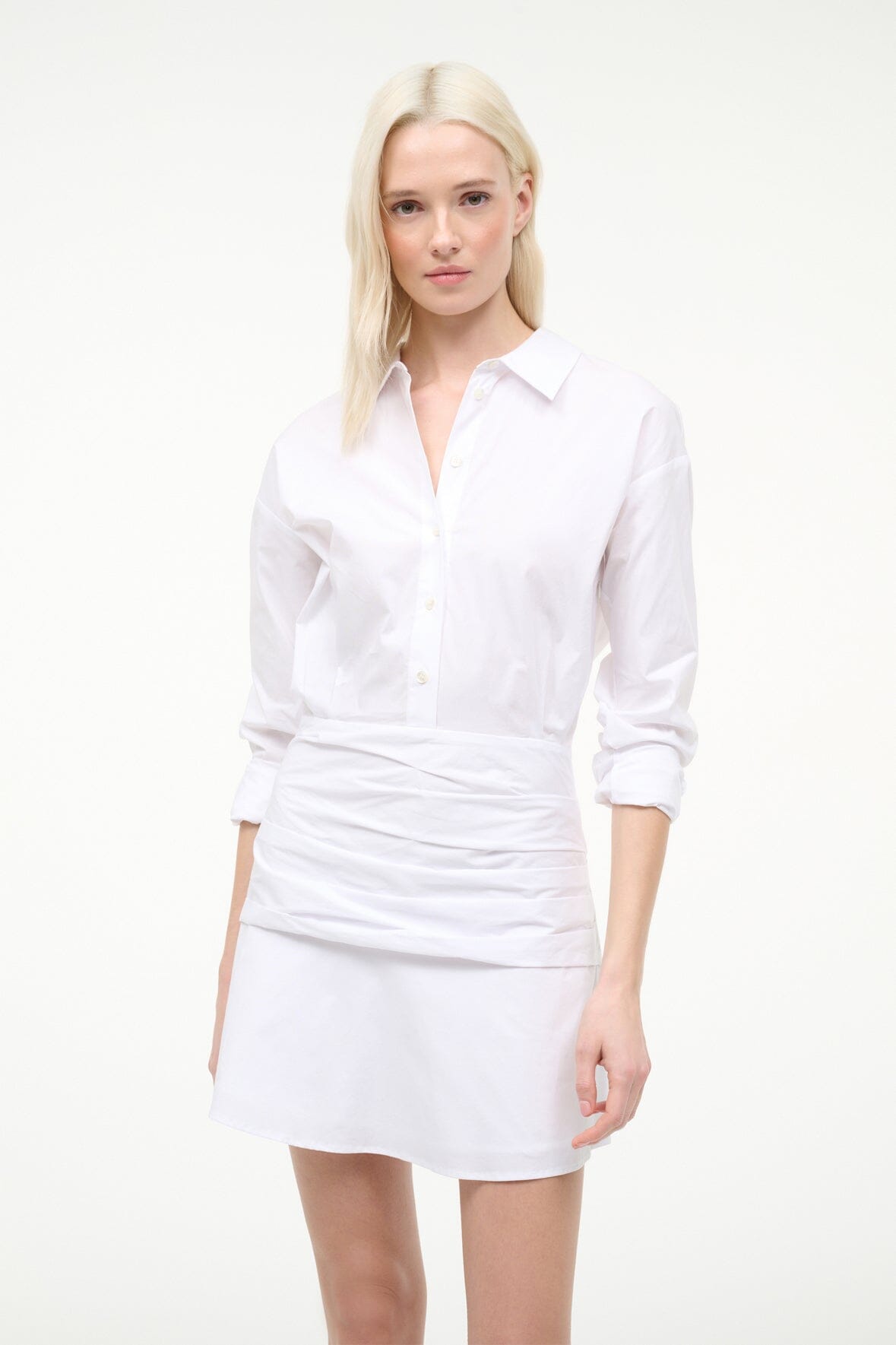 STAUD Sale Indya Mini Dress White