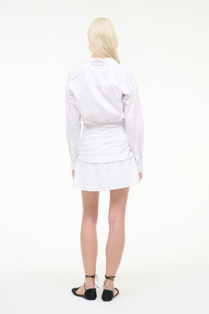 STAUD Sale Indya Mini Dress White