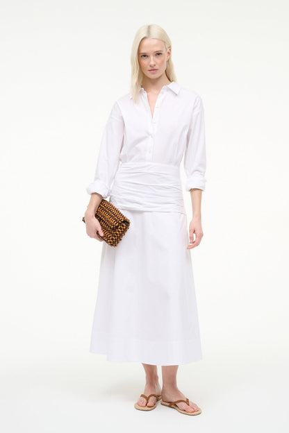 STAUD Sale Indya Dress White