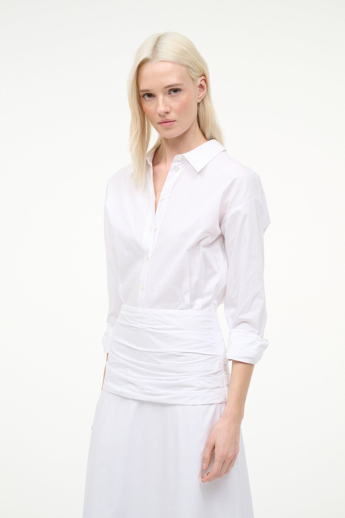 STAUD Sale Indya Dress White