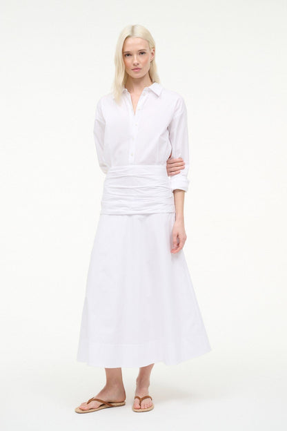 STAUD Sale Indya Dress White