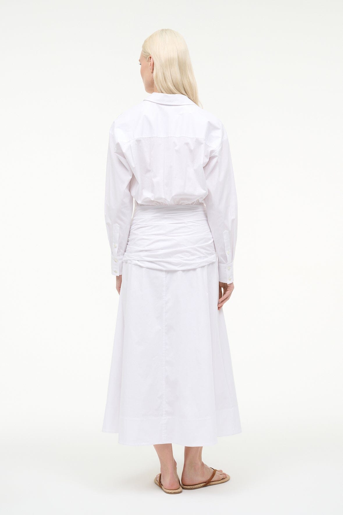 STAUD Sale Indya Dress White