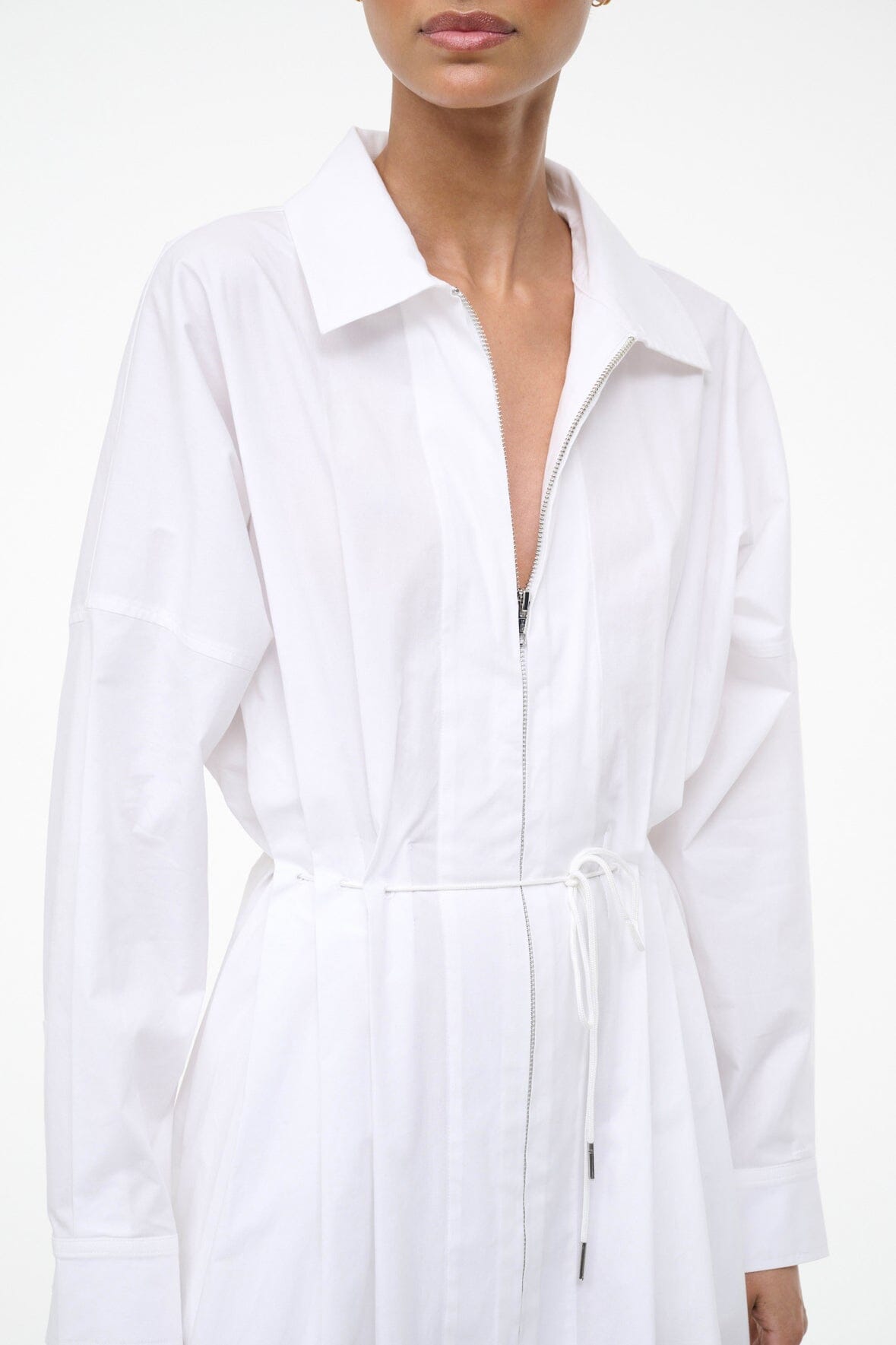STAUD Sale Chi Midi Dress White