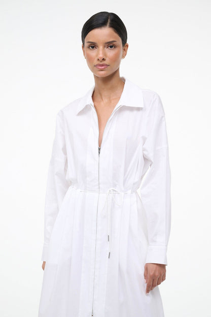 STAUD Sale Chi Midi Dress White