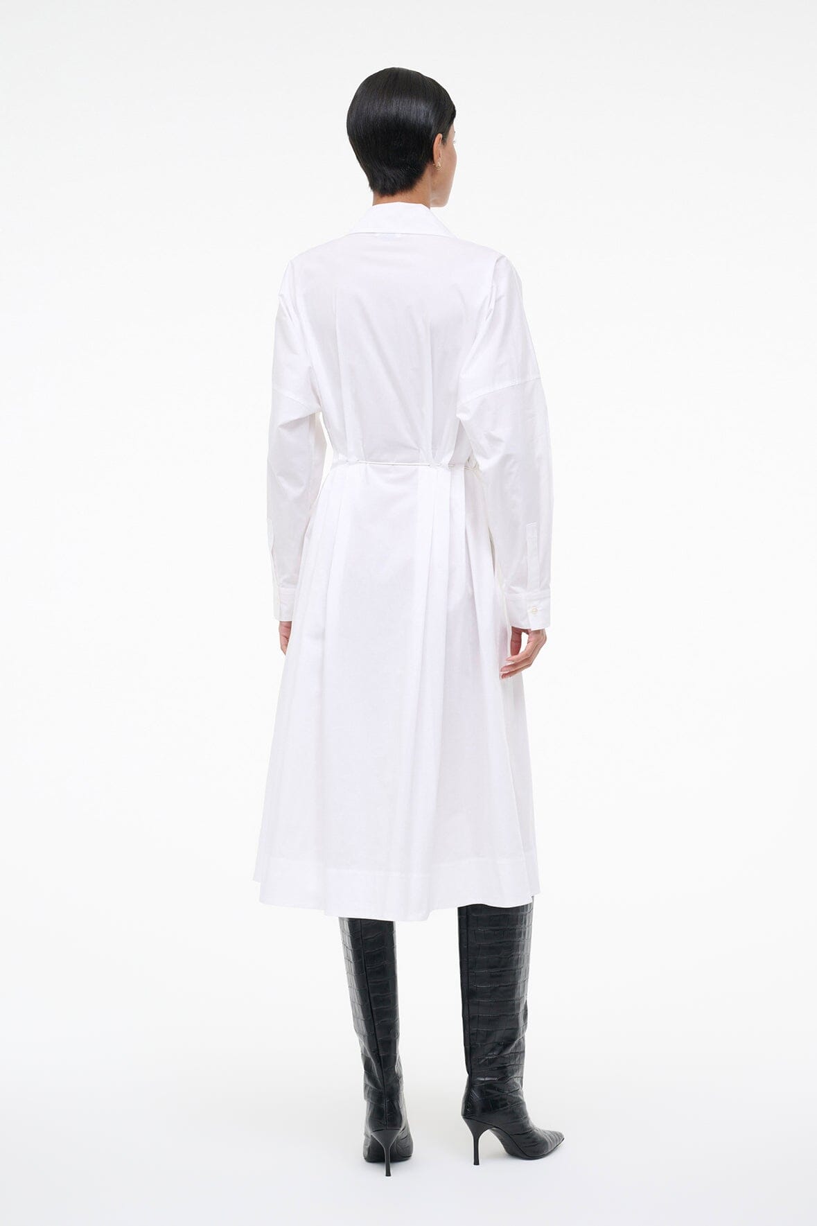 STAUD Sale Chi Midi Dress White