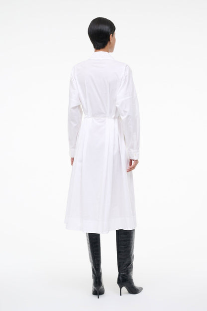 STAUD Sale Chi Midi Dress White