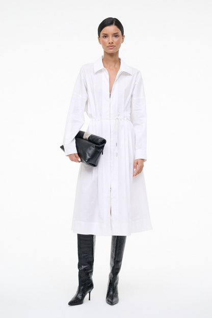 STAUD Sale Chi Midi Dress White