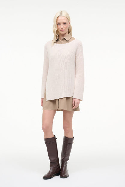STAUD Sale Dane Dress Barley Ivory