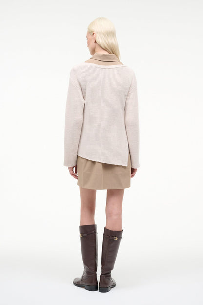 STAUD Sale Dane Dress Barley Ivory