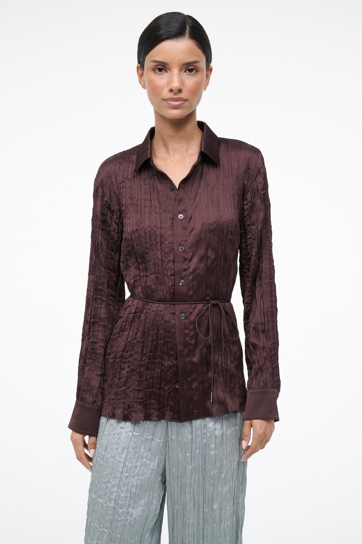 STAUD Sale Suki Shirt Earth
