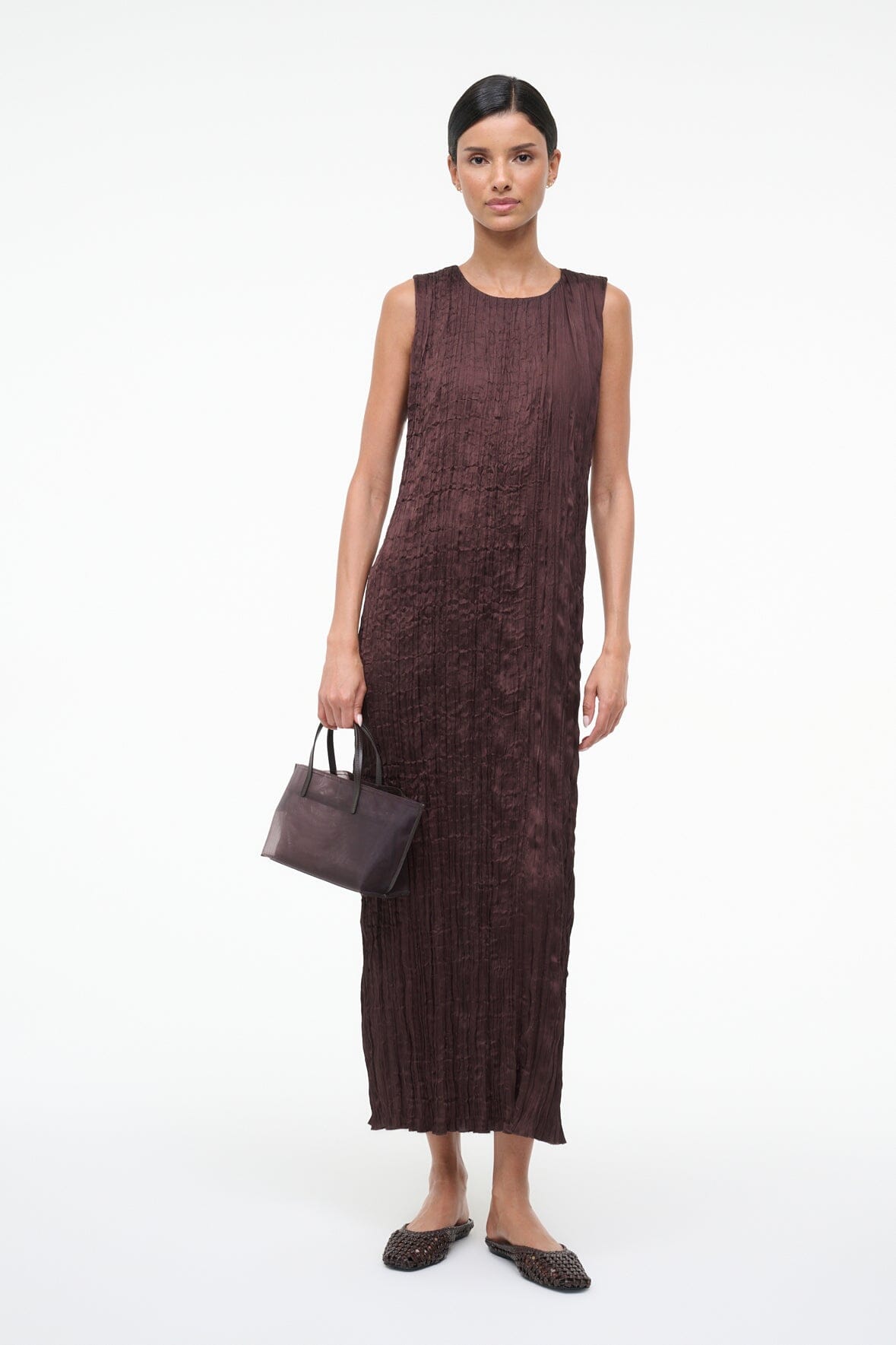 STAUD Sale Mizu Dress Earth
