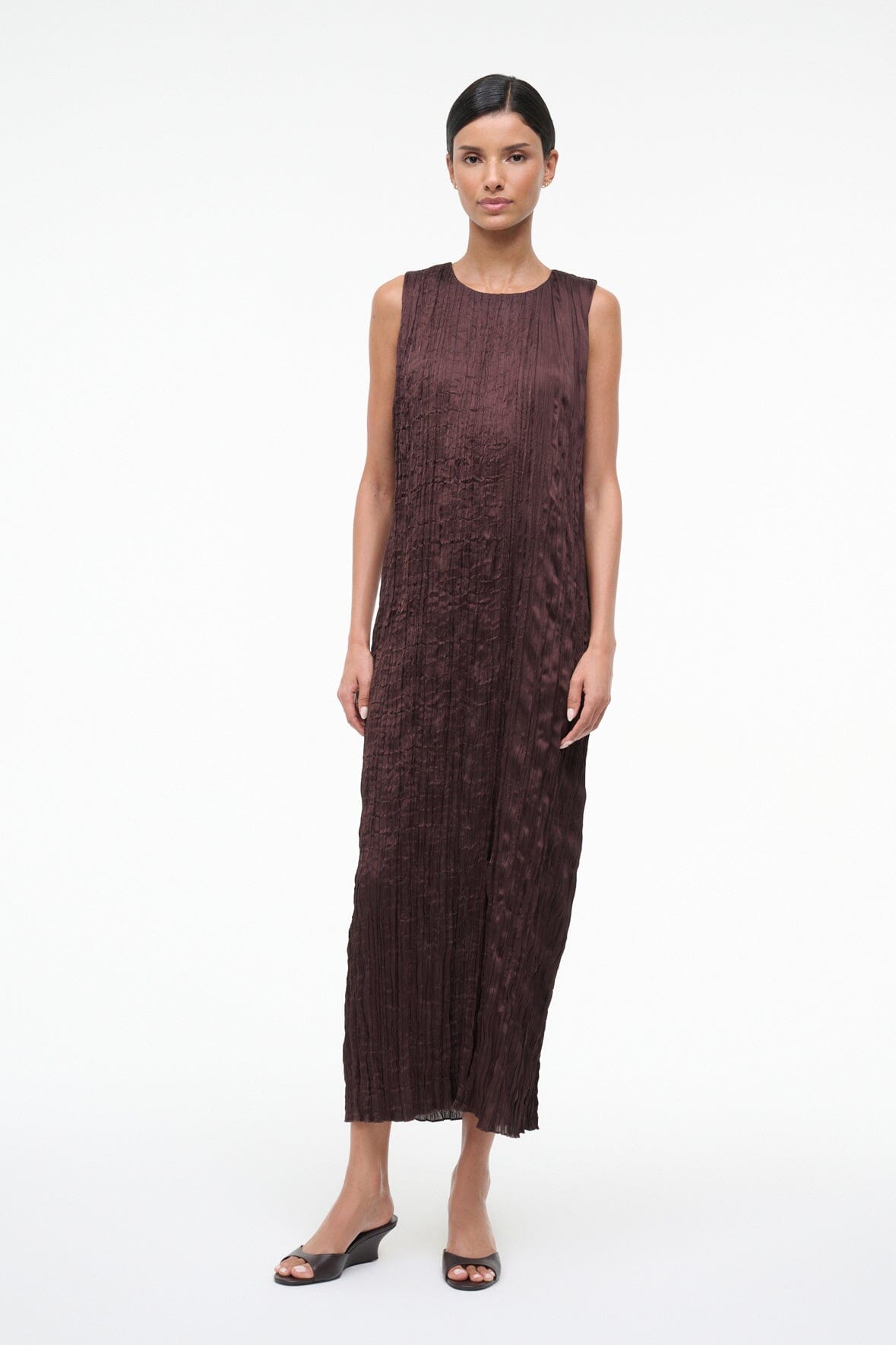 STAUD Sale Mizu Dress Earth