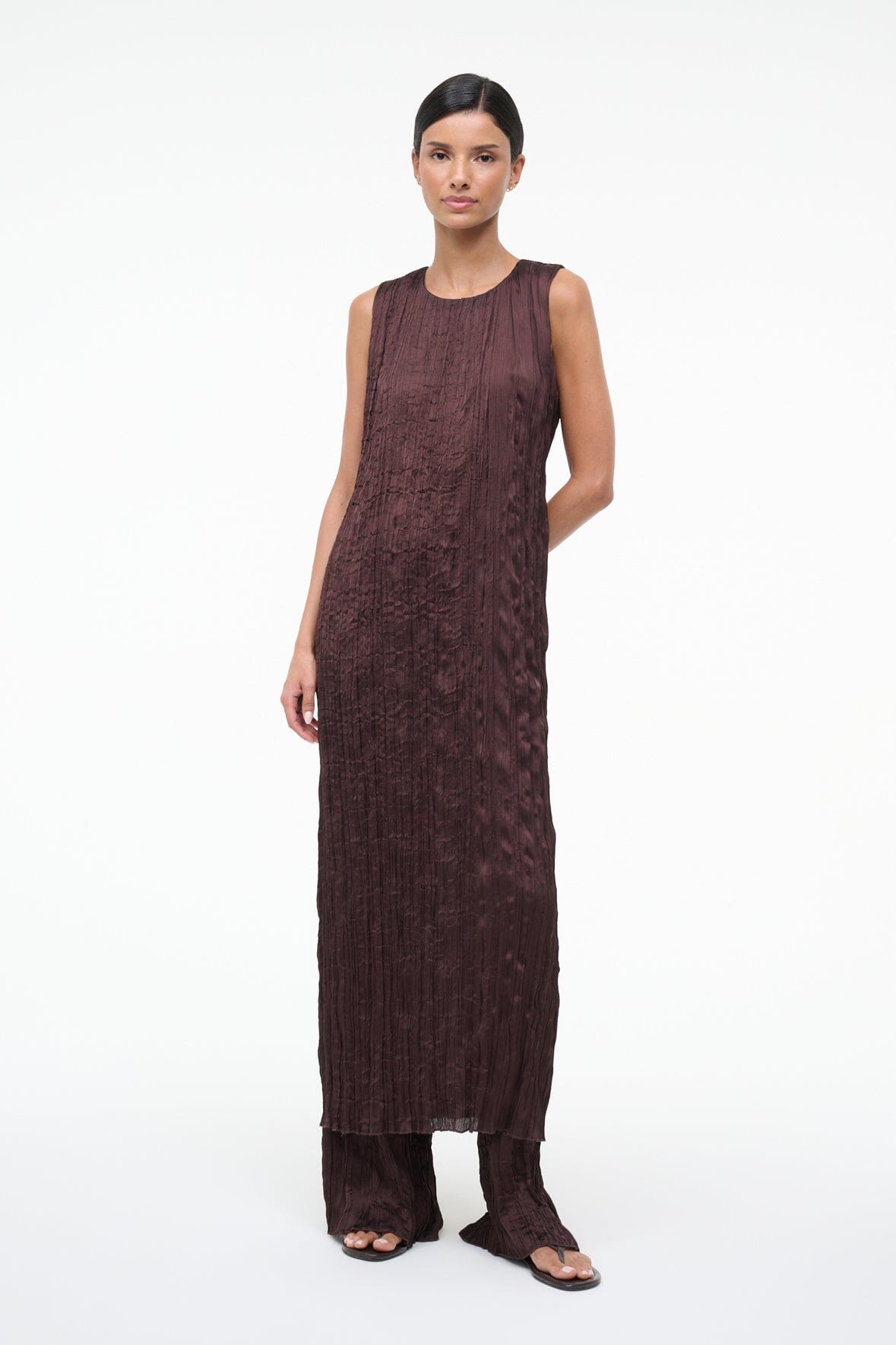 STAUD Sale Mizu Dress Earth
