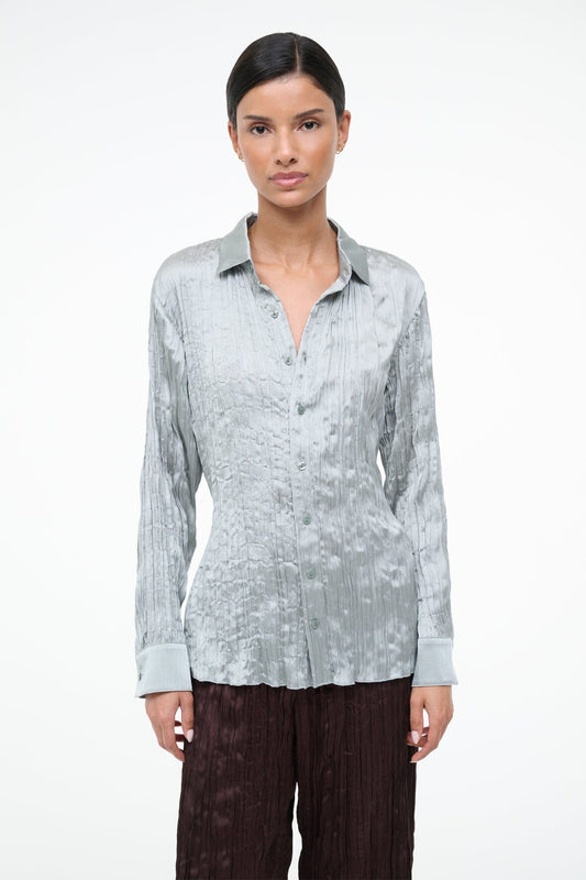 STAUD Sale Suki Shirt Silver Sage