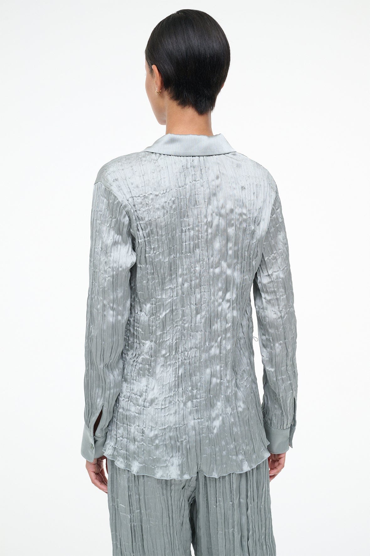 STAUD Sale Suki Shirt Silver Sage
