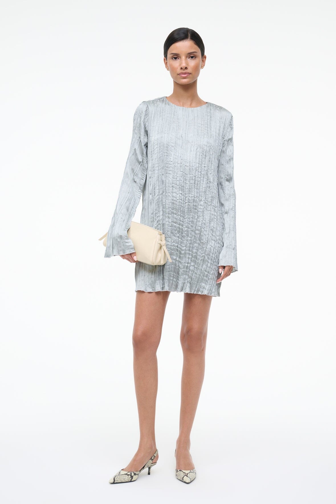 STAUD Sale Kona Dress Silver Sage