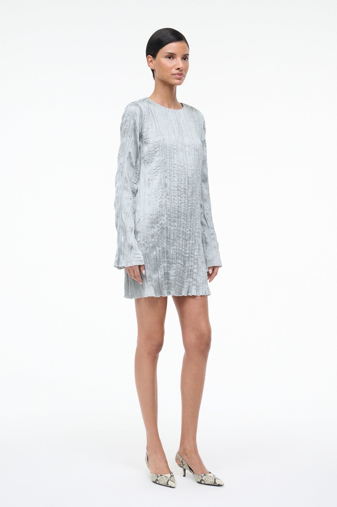 STAUD Sale Kona Dress Silver Sage