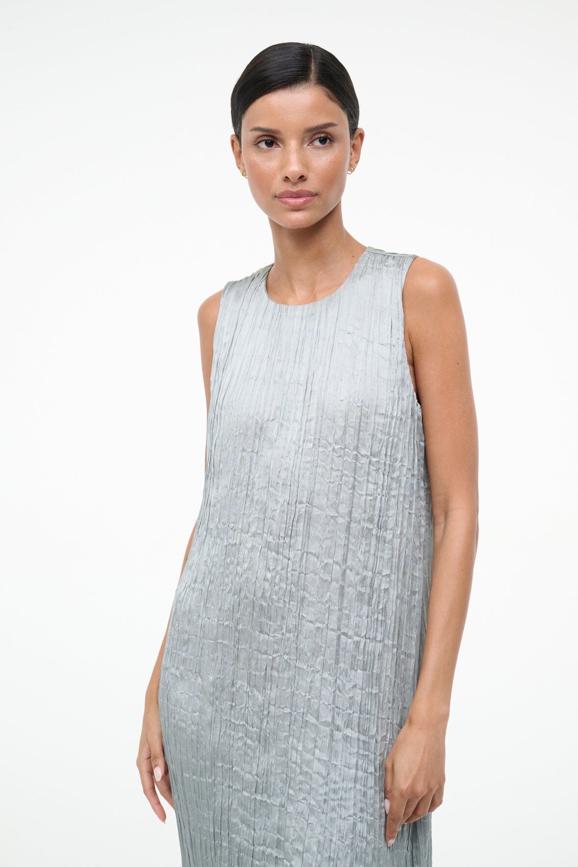 STAUD Sale Mizu Dress Silver Sage