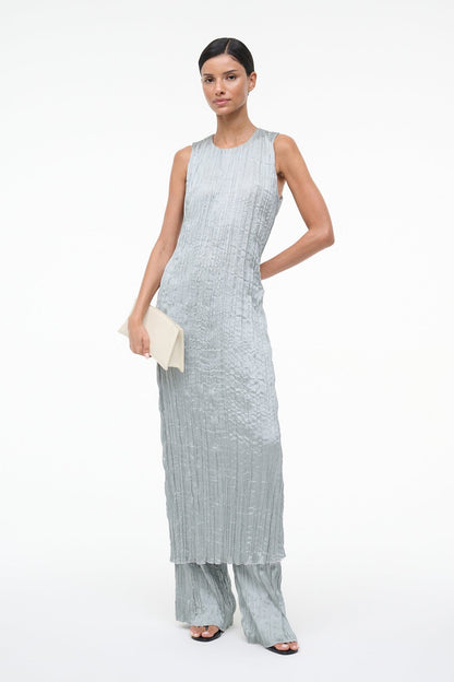 STAUD Sale Mizu Dress Silver Sage