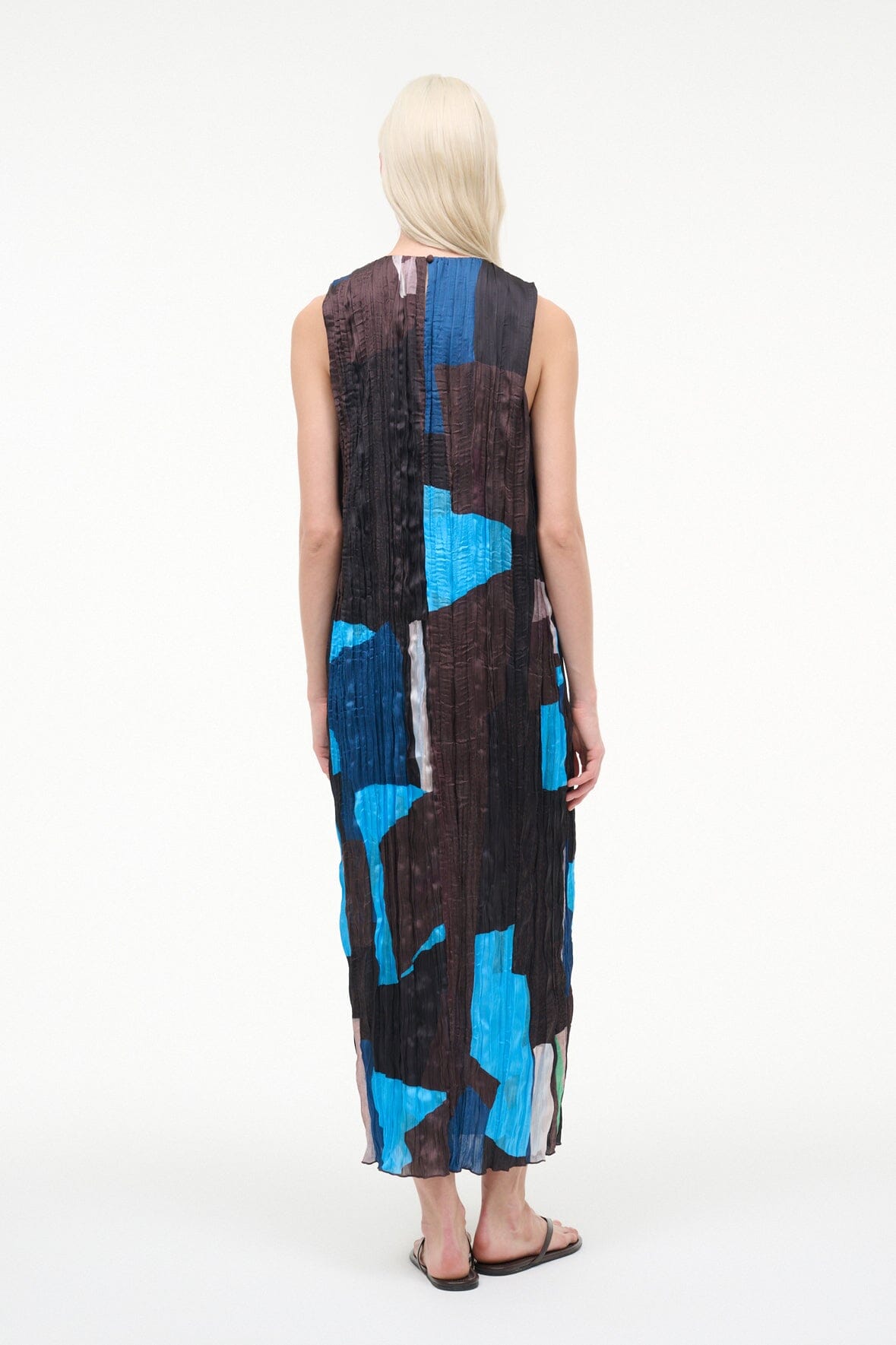 STAUD Sale Mizu Dress Blue Prism