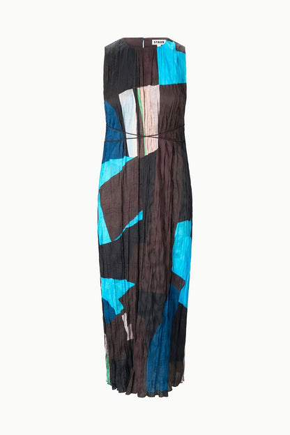 STAUD Sale Mizu Dress Blue Prism