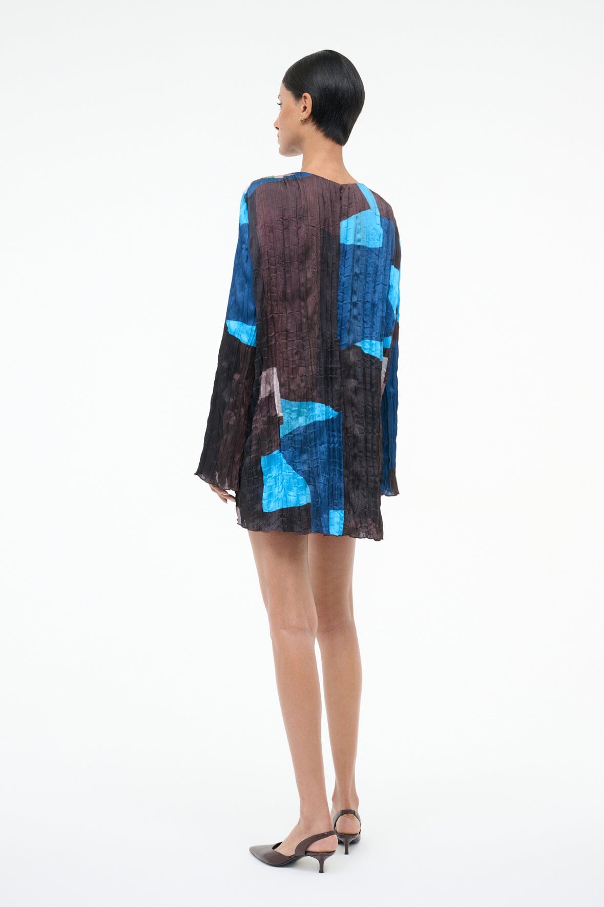 STAUD Sale Kona Dress Blue Prism