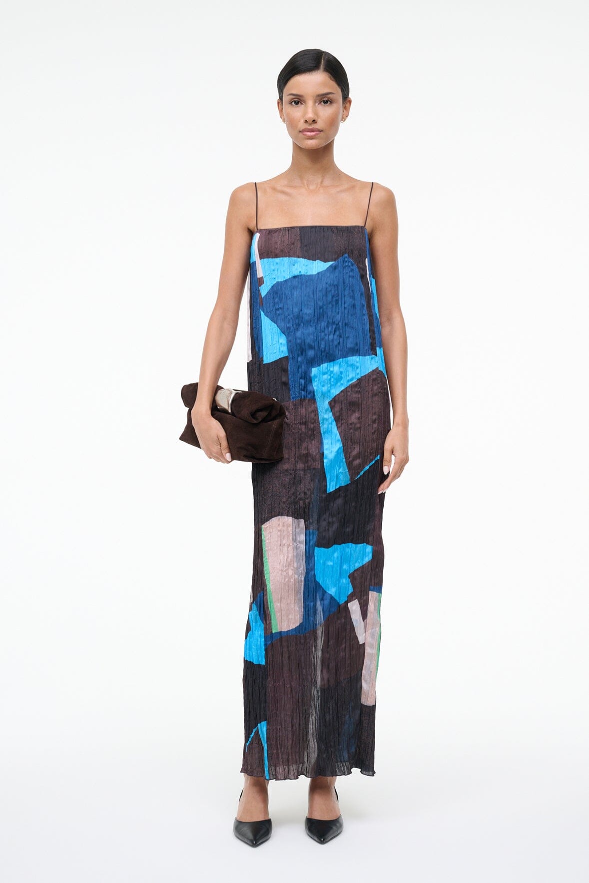 STAUD Sale Mae Dress Blue Prism