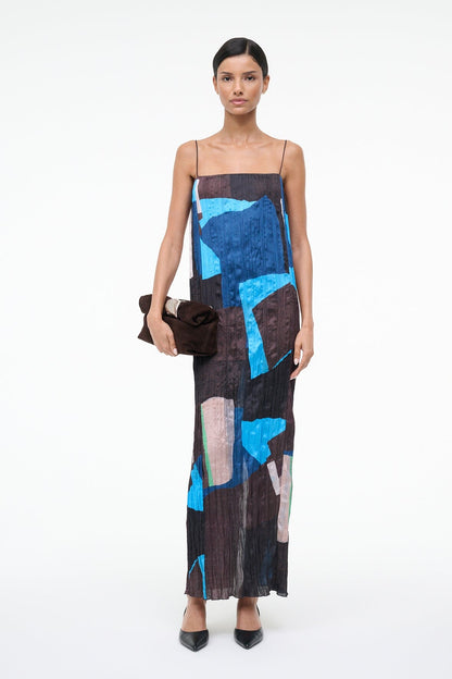 STAUD Sale Mae Dress Blue Prism