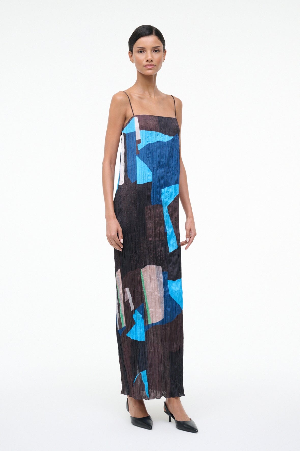STAUD Sale Mae Dress Blue Prism
