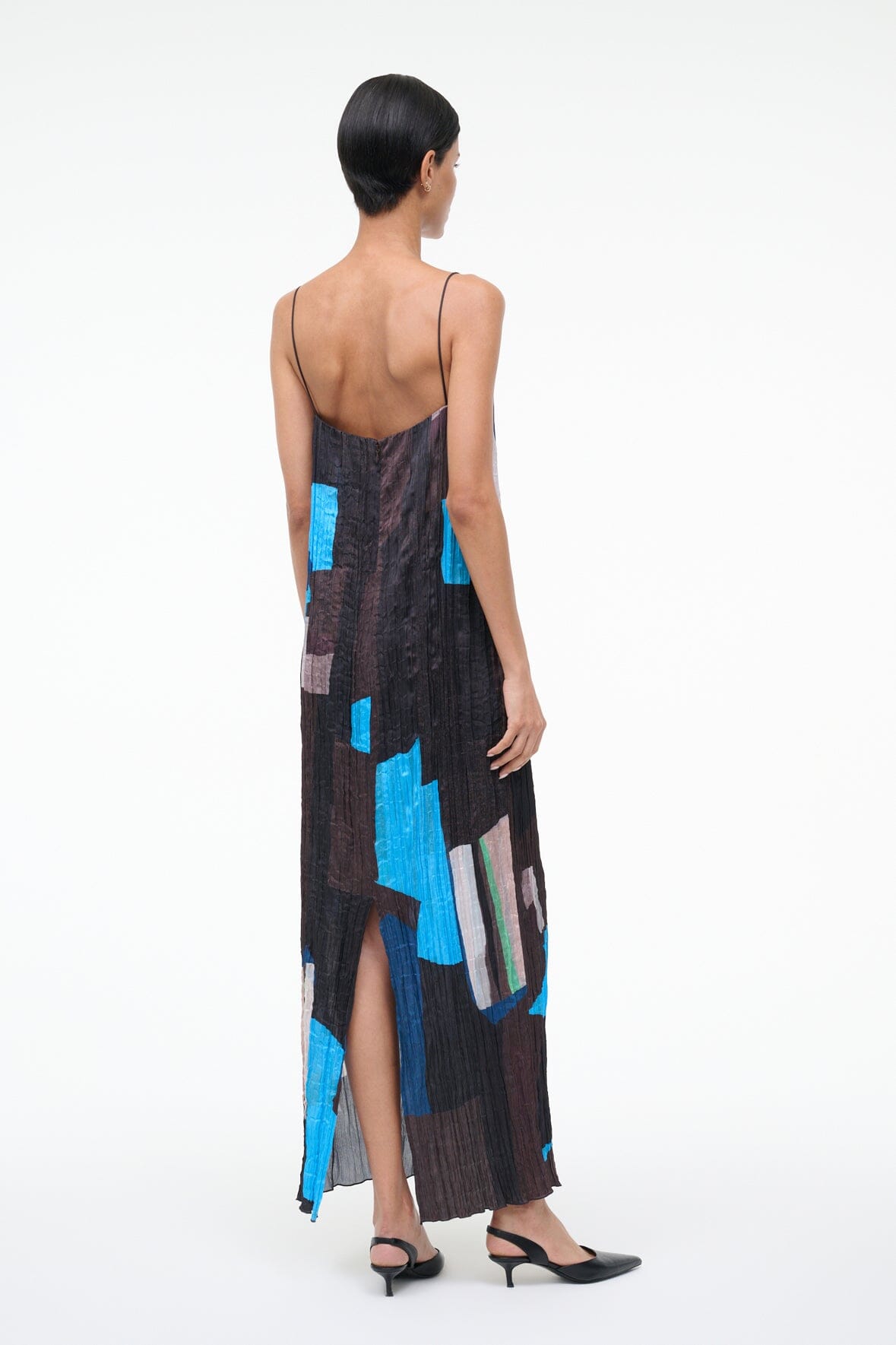 STAUD Sale Mae Dress Blue Prism